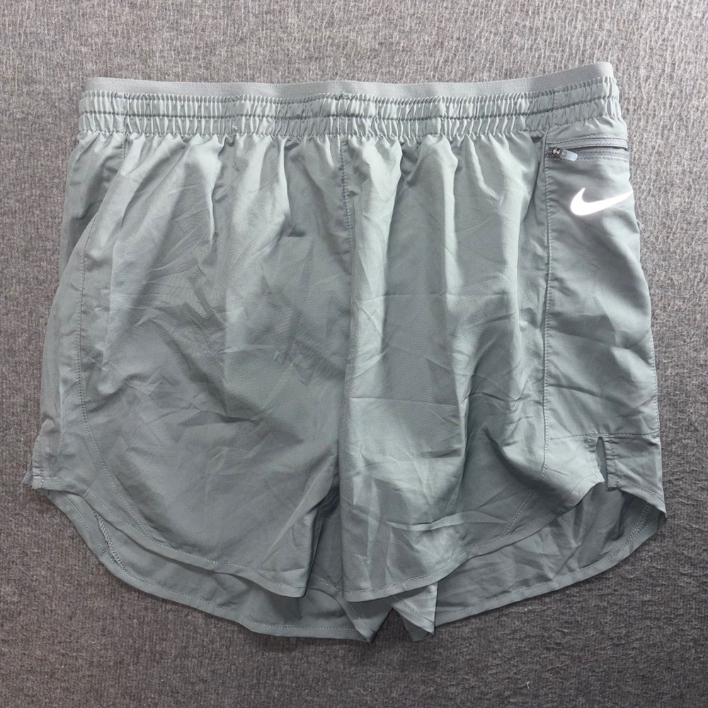 Nike Dri-FIT Essential Running Shorts Womens Large Gray CZ9570-084 NWT